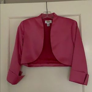 Talbots pink bolero jacket